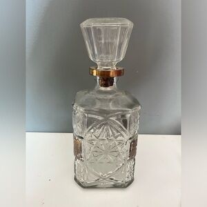 Vintage glass decanter